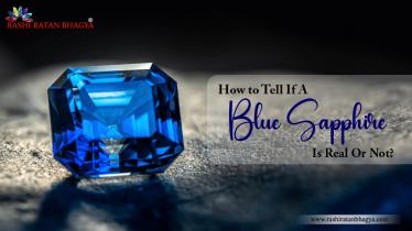 How to Tell If a Sapphire Is Real?