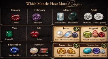 Which Months Have More Than One Birthstone?