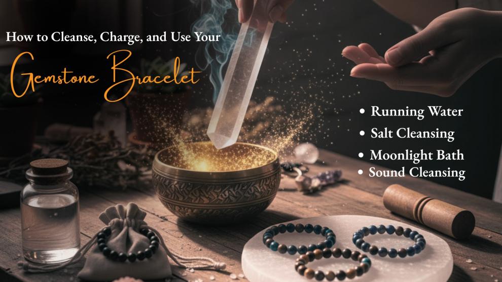 How to Cleanse, Charge, and Use Your Gemstone Bracelet