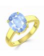 Blue Sapphire (Special Quality) Gold Classic Solitaire Ring (R2)