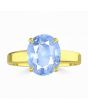 Blue Sapphire (Special Quality) Gold Classic Solitaire Ring (R2)
