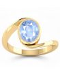 Blue Sapphire (Special Quality) Gold Wave Ring (R3)
