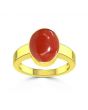 Coral (Special Quality) Gold Ring (R1)