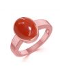 Coral (Special Quality) Rose Gold Ring (R1)