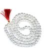 Natural Sphatik Crystal Jaap Mala 108+1 Beads (Rock Crystal Mala) Plain GJSPC Certified 7 - 7.5 M.M.