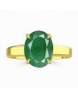 Emerald (Special Quality) Gold Classic Solitaire Ring (R2)