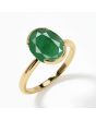 Emerald (Special Quality) Gold Dual-Claw Ring (R4)