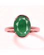 Emerald (Special Quality) Rose Gold Dual-Claw Ring (R4)