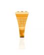 Flat Top Brick-Style Navratna Men's Ring