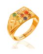 Heritage Grid Navratna Men's Ring