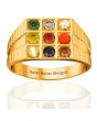 Modern Grid Navratna Men's Ring
