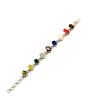 Navratna Sterling Silver Bracelet with all Nine Natural Gemstones for Navgraha Lab Certified Gm 44.58