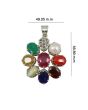 Navratan Pendant 8 Cts.