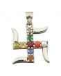 Navratan Swastik Pendant