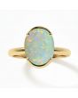 Opal (Special Quality) Gold Dual-Claw Ring (R4)