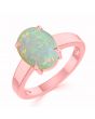 Opal (Special Quality) Rose Gold Classic Solitaire Ring (R2)