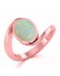 Opal (Special Quality) Rose Gold Wave Ring (R3)
