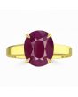 Ruby (Special Quality) Gold Classic Solitaire Ring (R2)