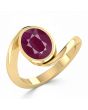 Ruby (Special Quality) Gold Wave Ring (R3)
