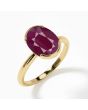 Ruby (Special Quality) Gold Dual-Claw Ring (R4)