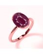 Ruby (Special Quality) Rose Gold Dual-Claw Ring (R4)