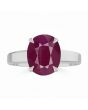 Ruby (Special Quality) Silver Classic Solitaire Ring (R2)