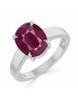Ruby (Special Quality) Silver Classic Solitaire Ring (R2)