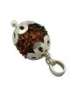 10 Mukhi Rudraksha Silver Pendant (Nepal) 18.19 MM