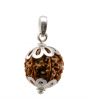 6 Mukhi Rudraksha Silver Pendant (Nepal)