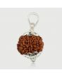9 Mukhi Rudraksha Silver Pendant (Nepal)