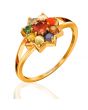 Star Petal Navratna Women's Ring
