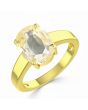 Yellow Sapphire (Special Quality) Gold Classic Solitaire Ring (R2)