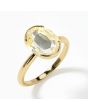 Yellow Sapphire (Special Quality) Gold Dual-Claw Ring (R4)