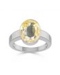 Yellow Sapphire (Special Quality) Silver Ring (R1)