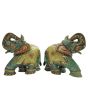 Green Jade Elephant Set 
