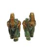 Green Jade Elephant Set 