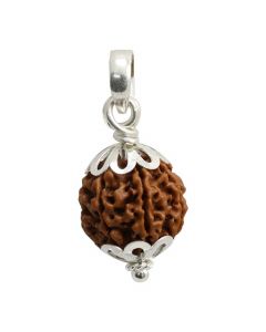 7 Mukhi Rudraksha Silver Pendant (Nepal)