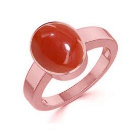 Coral (Special Quality) Rose Gold Ring (R1)