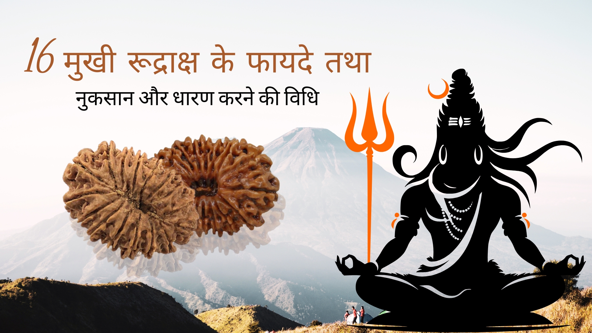 16 मुखी रूद्राक्ष के फायदे तथा नुकसान और धारण करने की विधि