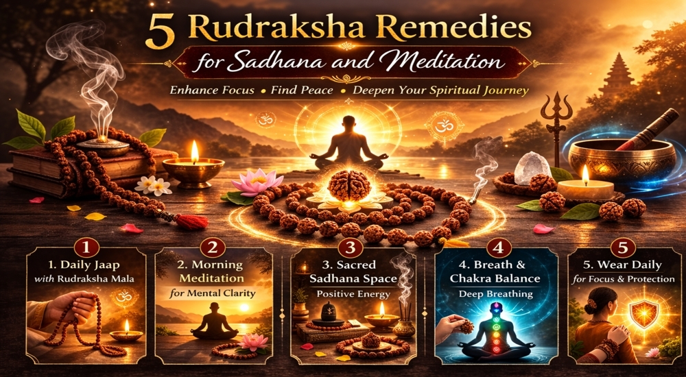 5 Rudraksha Remedies for Sadhana and Meditation