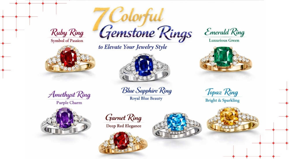 7 Colorful Gemstone Rings to Elevate Your Jewelry Style