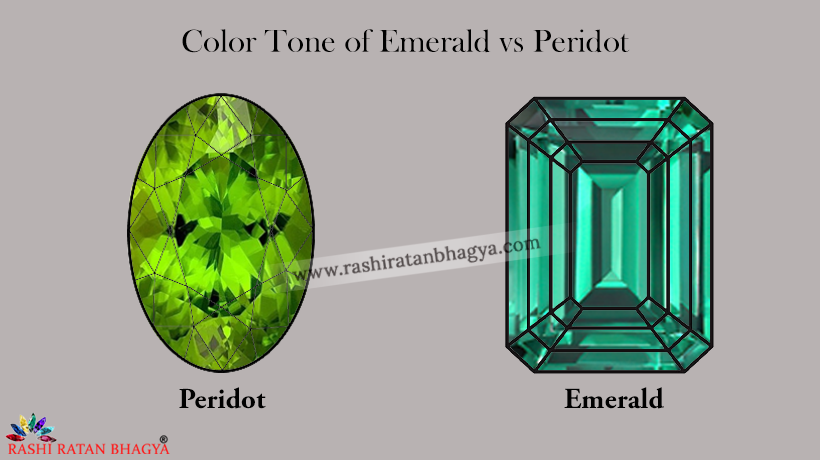 Emerald vs Peridot: Color and Tone