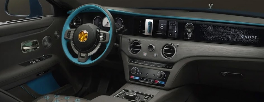 Yellow sapphire Gemstone in luxury car